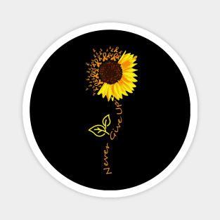 Sunflower Never Give Up Multiple Sclerosis Awareness Magnet